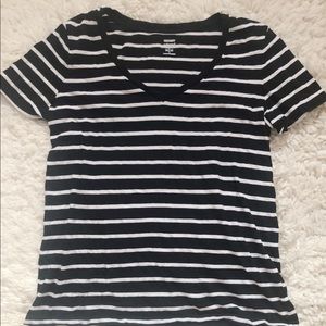 Black and White Striped Tee